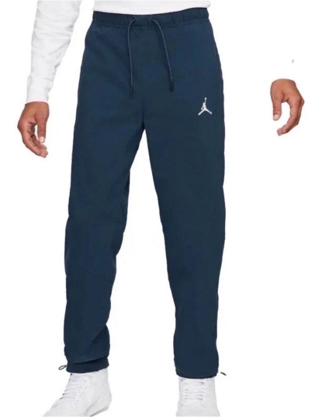 Mens Jordan Essential Woven Pants Small Navy Blue Casual Track joggers gym run S